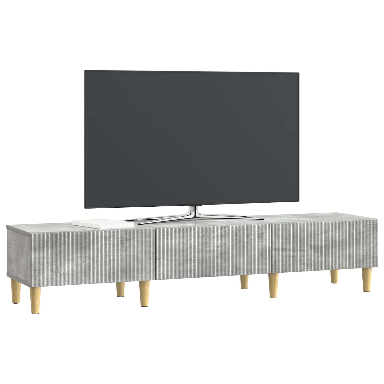 Ντουλάπι TV με συρτάρι Γκρι Σκυροδέματος 147 x 34,5 x 30 εκ - Pakobazaar