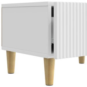Ντουλάπι TV με συρτάρι Γυαλιστερό Λευκό 147 x 34,5 x 30 εκ - Pakobazaar