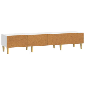 Ντουλάπι TV με συρτάρι Γυαλιστερό Λευκό 147 x 34,5 x 30 εκ - Pakobazaar