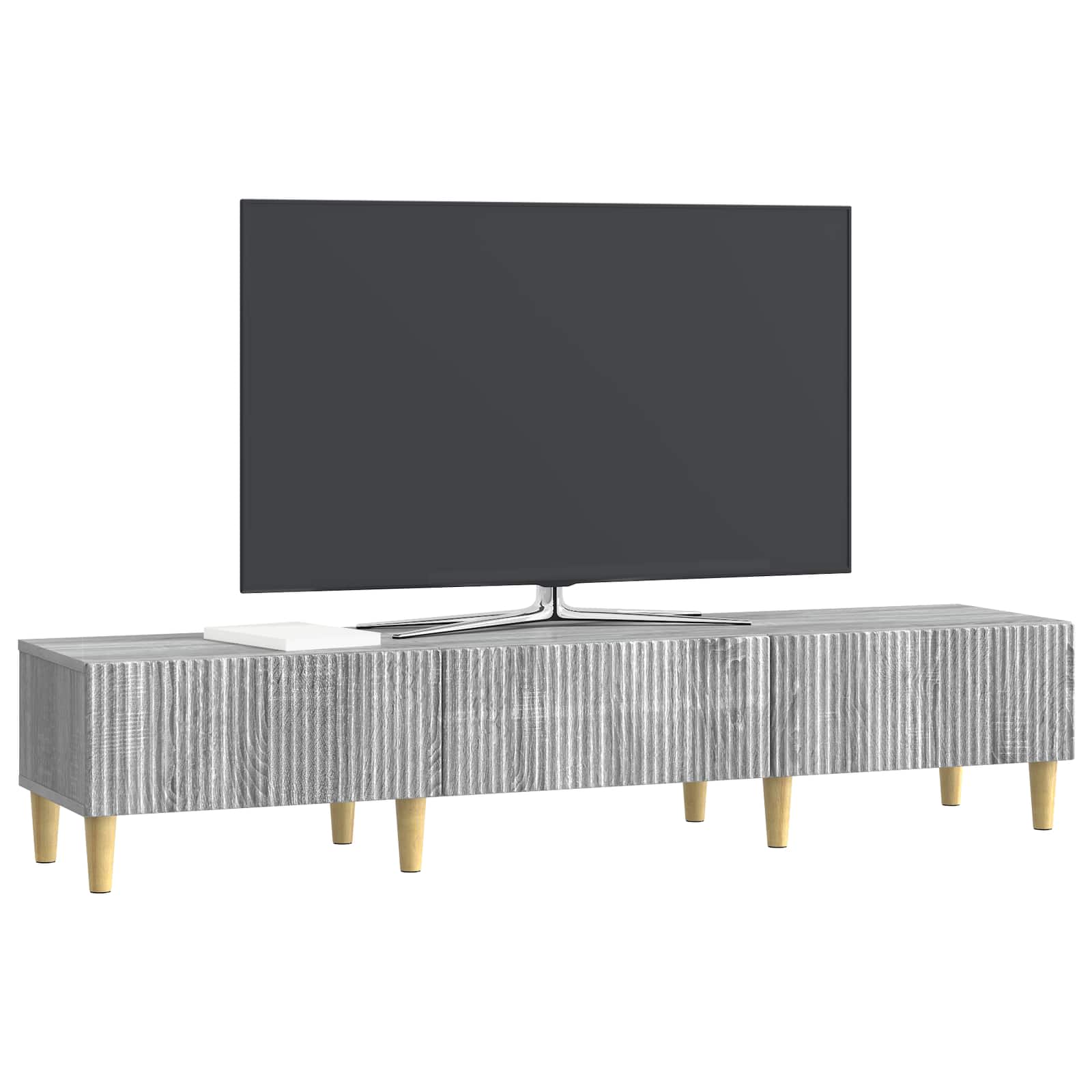 Ντουλάπι TV Γκρι Sonoma 147 x 34,5 x 30 εκ Επεξεργασμένο Ξύλο - Pakobazaar