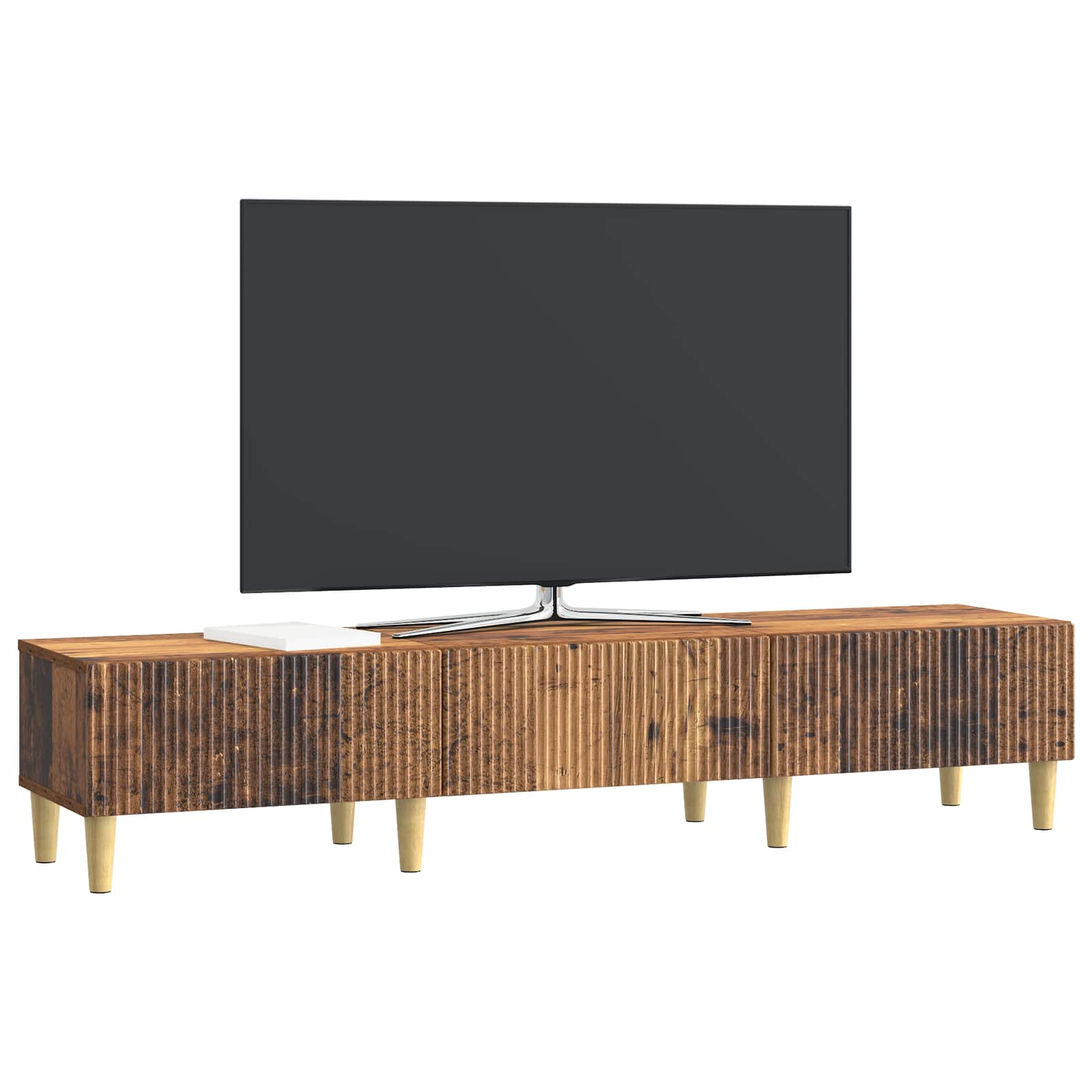 Ντουλάπι TV με συρτάρι Παλαιωμένο ξύλο 147 x 34,5 x 30 εκ - Pakobazaar