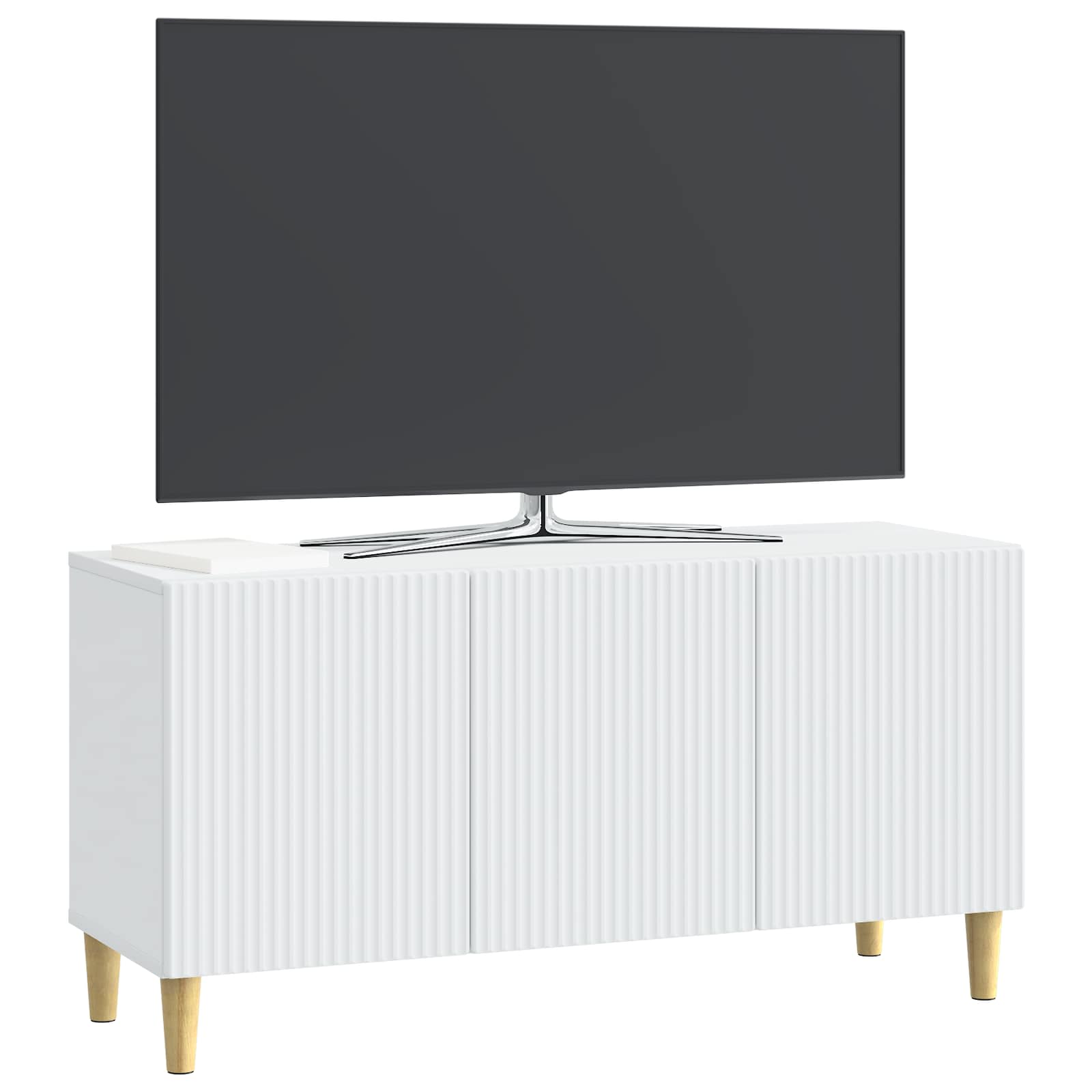 Ντουλάπι TV Λευκό 99 x 34,5 x 50 εκ. Επεξεργασμένο Ξύλο - Pakobazaar