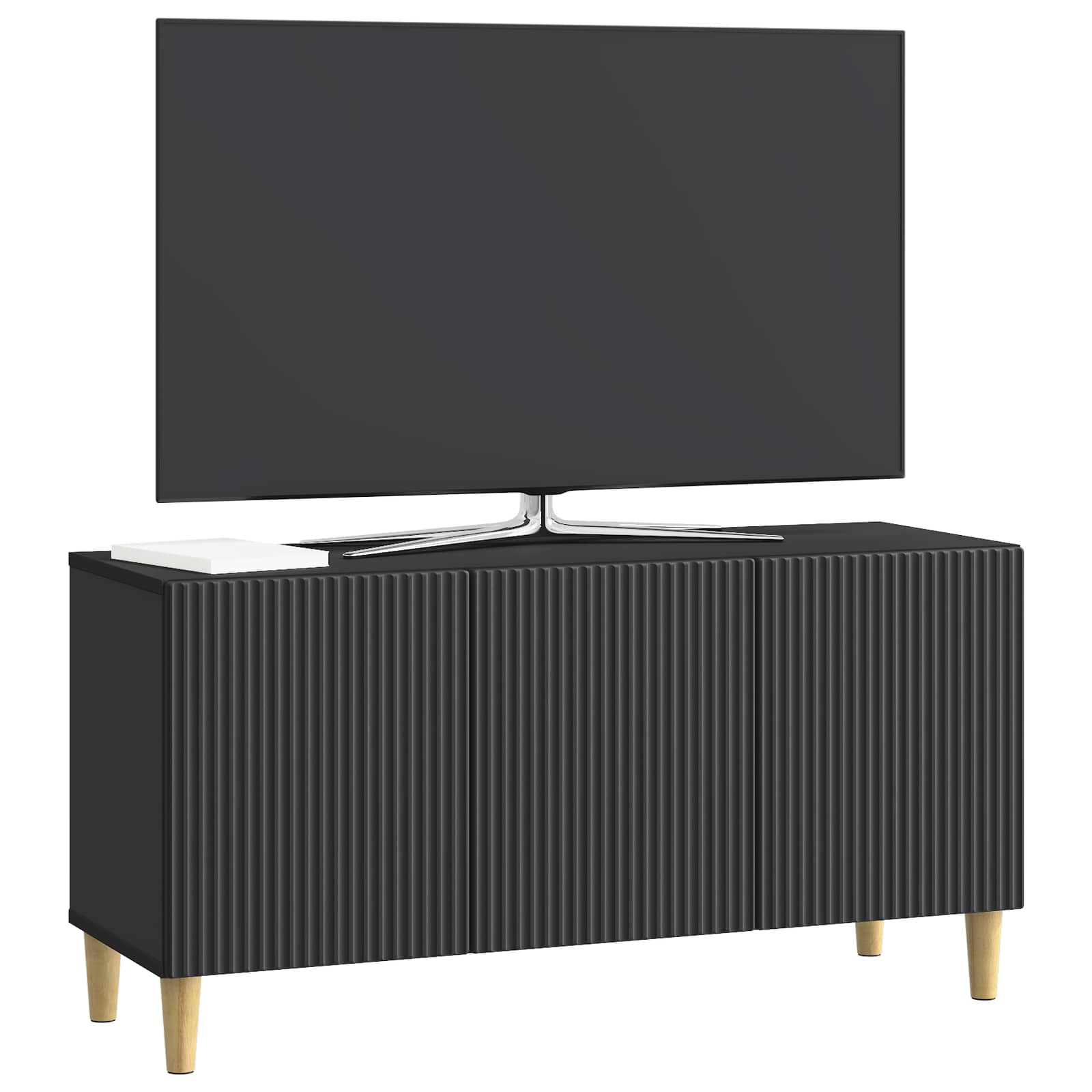 Ντουλάπι TV Μαύρο 99 x 34,5 x 50 εκ. Επεξεργασμένο Ξύλο - Pakobazaar