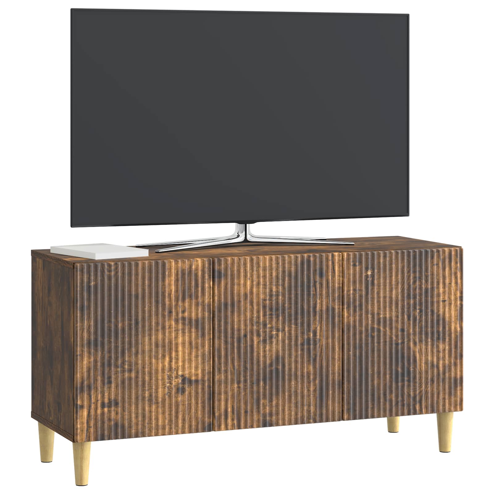 Ντουλάπι TV Καπνισμένο Ξύλο Δρυός 99 x 34,5 x 50 εκ. - Pakobazaar
