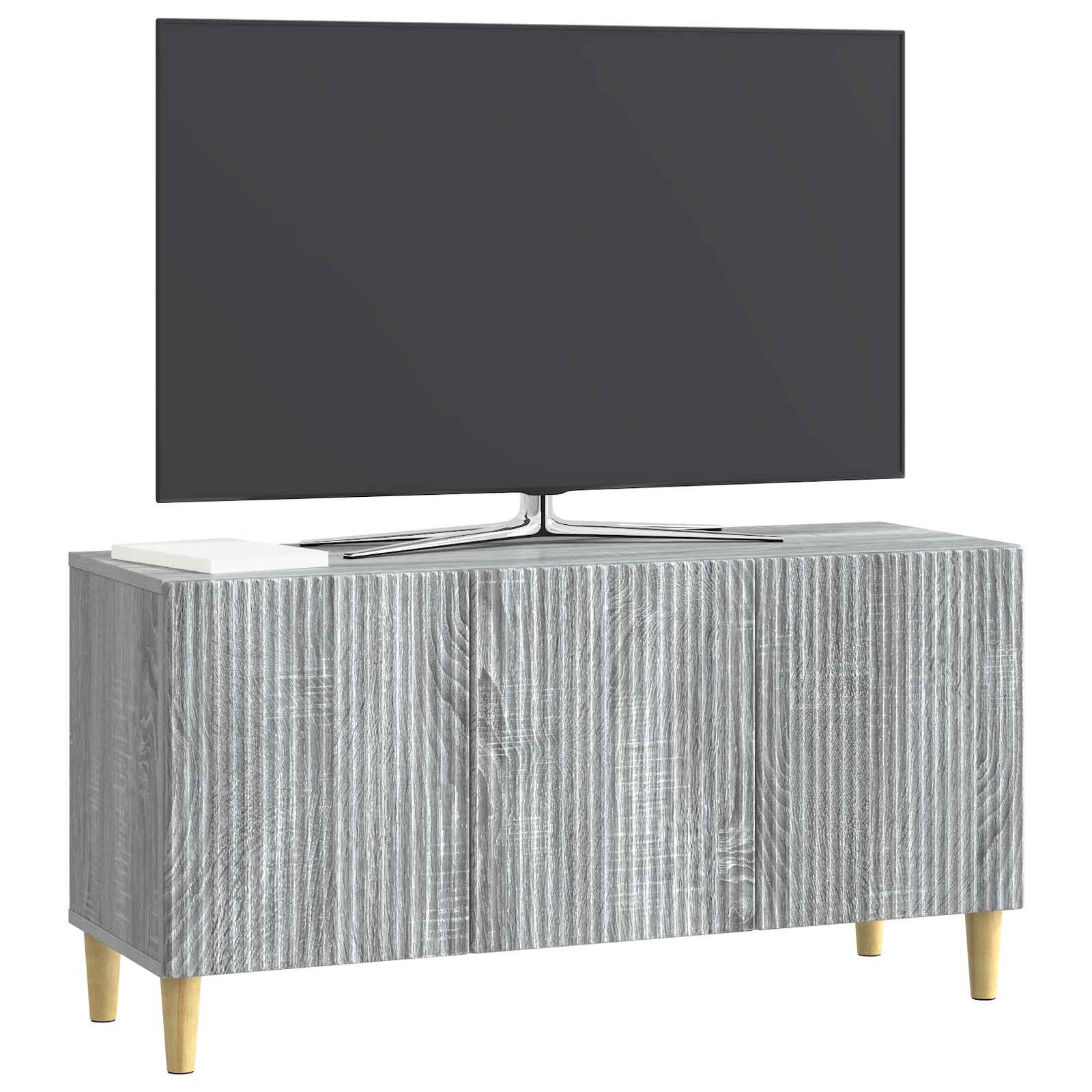 Ντουλάπι TV Γκρι Sonoma 99 x 34,5 x 50 εκ. Επεξεργασμένο Ξύλο - Pakobazaar