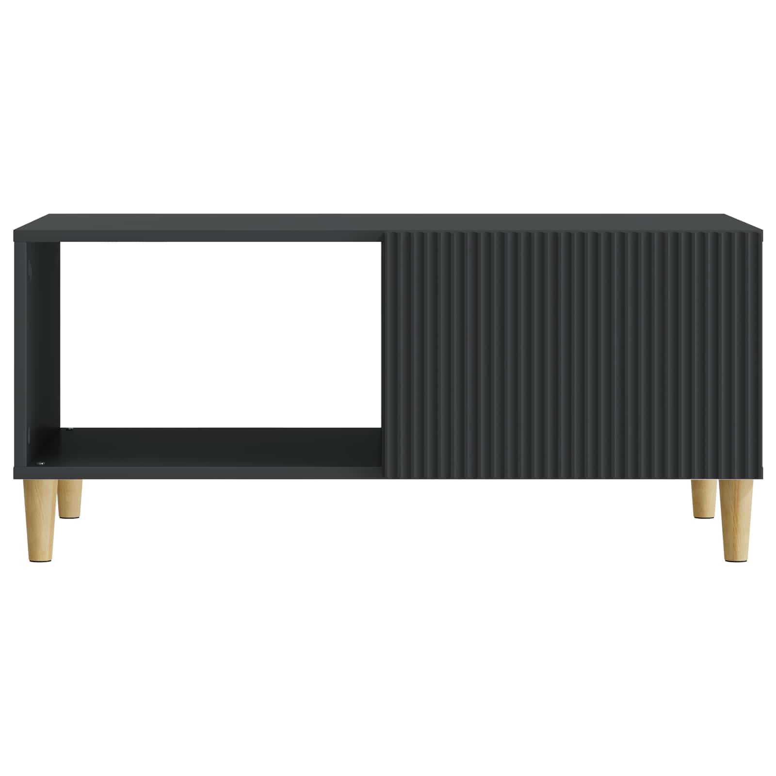 Τραπεζάκι σαλονιού Μαύρο 90 x 50 x 40 cm Επεξεργασμένο Ξύλο - Pakobazaar
