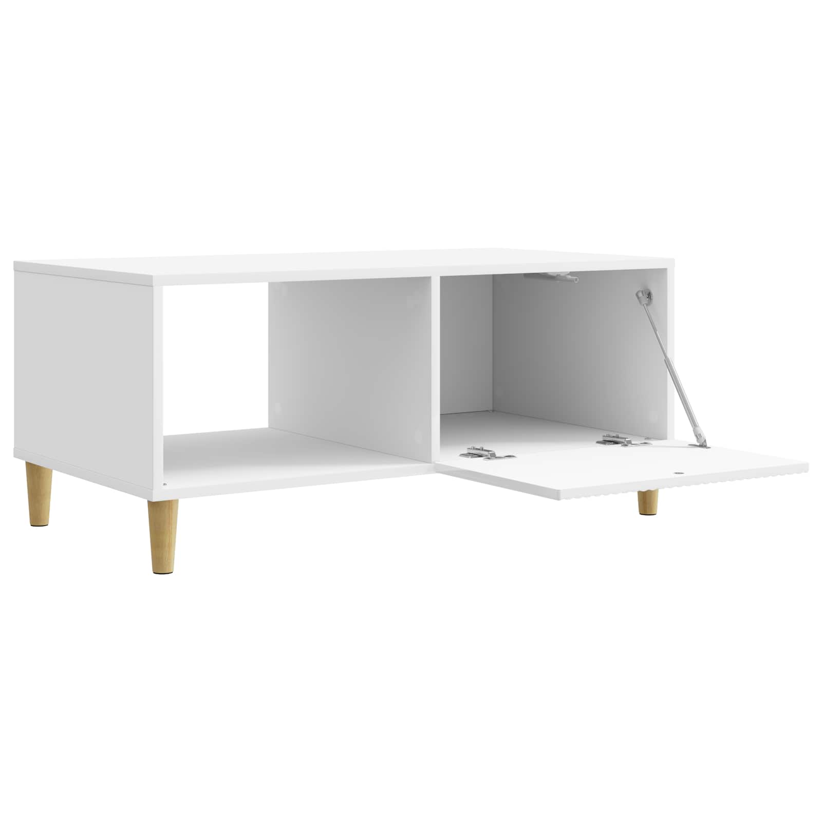 Τραπεζάκι σαλονιού Γυαλιστερό Λευκό 90 x 50 x 40 cm - Pakobazaar