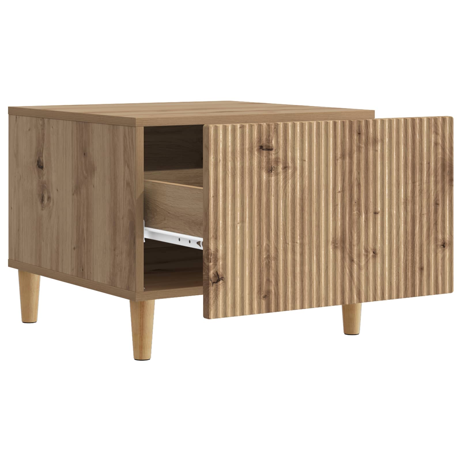 Τραπεζάκι σαλονιού με συρτάρι Artisan Δρυς 49 x 50 x 40 εκ - Pakobazaar