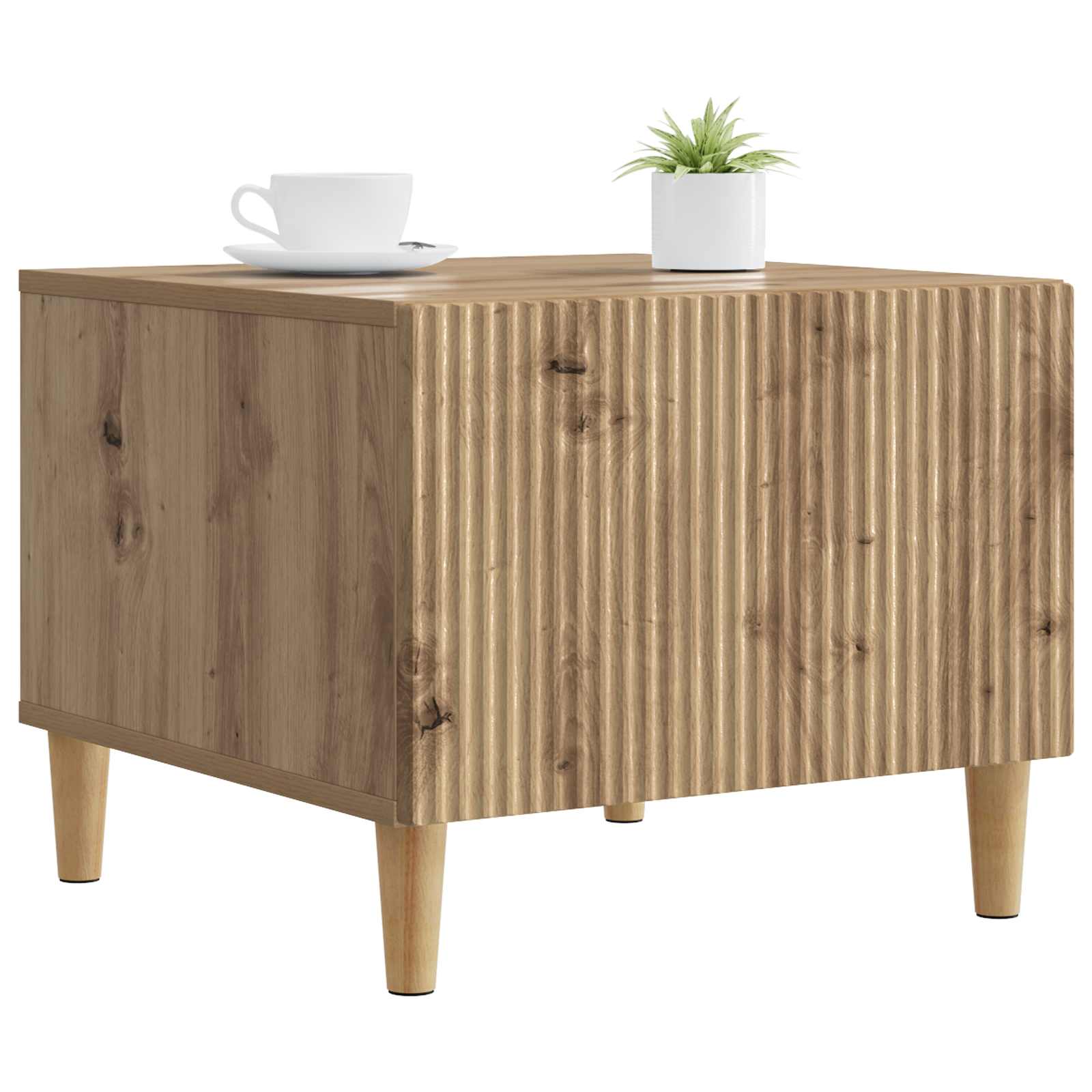 Τραπεζάκι σαλονιού με συρτάρι Artisan Δρυς 49 x 50 x 40 εκ - Pakobazaar
