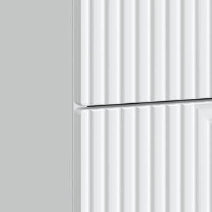 Κομοδίνο 2 pcs Λευκό 43 x 34,5 x 47,5 εκ Επεξεργασμένο Ξύλο - Pakobazaar