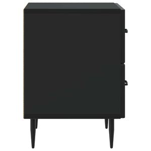 Κομοδίνο Μαύρο 43 x 34,5 x 47,5 εκ Επεξεργασμένο Ξύλο - Pakobazaar