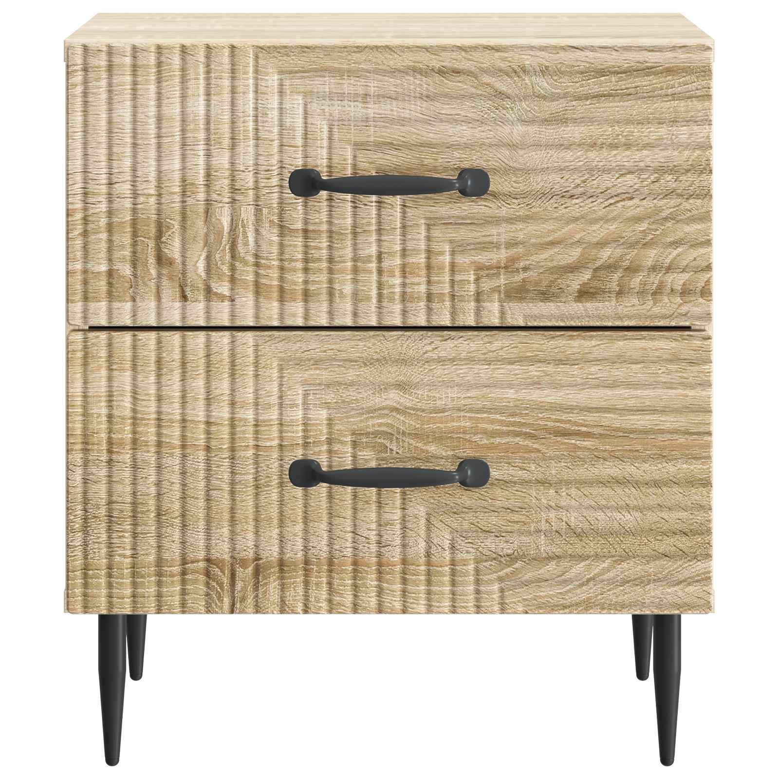 Κομοδίνο με συρτάρι 2 pcs Sonoma Δρυς 43 x 34,5 x 47,5 εκ - Pakobazaar