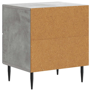 Κομοδίνο με συρτάρι 2 pcs Γκρι Σκυροδέματος 43 x 34,5 x 47,5 εκ - Pakobazaar