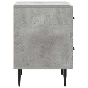 Κομοδίνο με συρτάρι 2 pcs Γκρι Σκυροδέματος 43 x 34,5 x 47,5 εκ - Pakobazaar