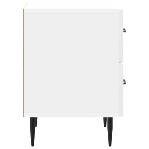 Κομοδίνο με συρτάρι Γυαλιστερό Λευκό 43 x 34,5 x 47,5 εκ - Pakobazaar