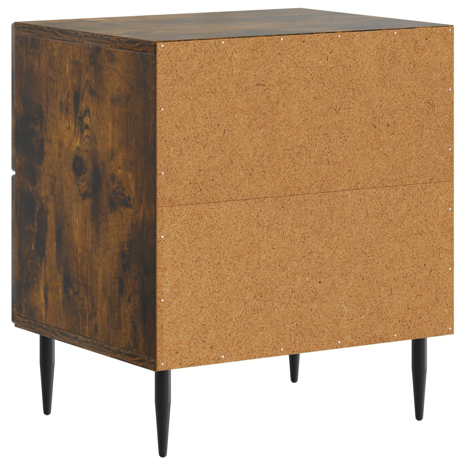 Κομοδίνο 2 pcs Καπνισμένο Ξύλο Δρυός 43 x 34,5 x 47,5 εκ - Pakobazaar