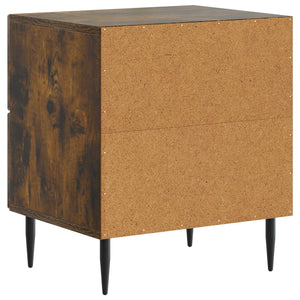 Κομοδίνο 2 pcs Καπνισμένο Ξύλο Δρυός 43 x 34,5 x 47,5 εκ - Pakobazaar