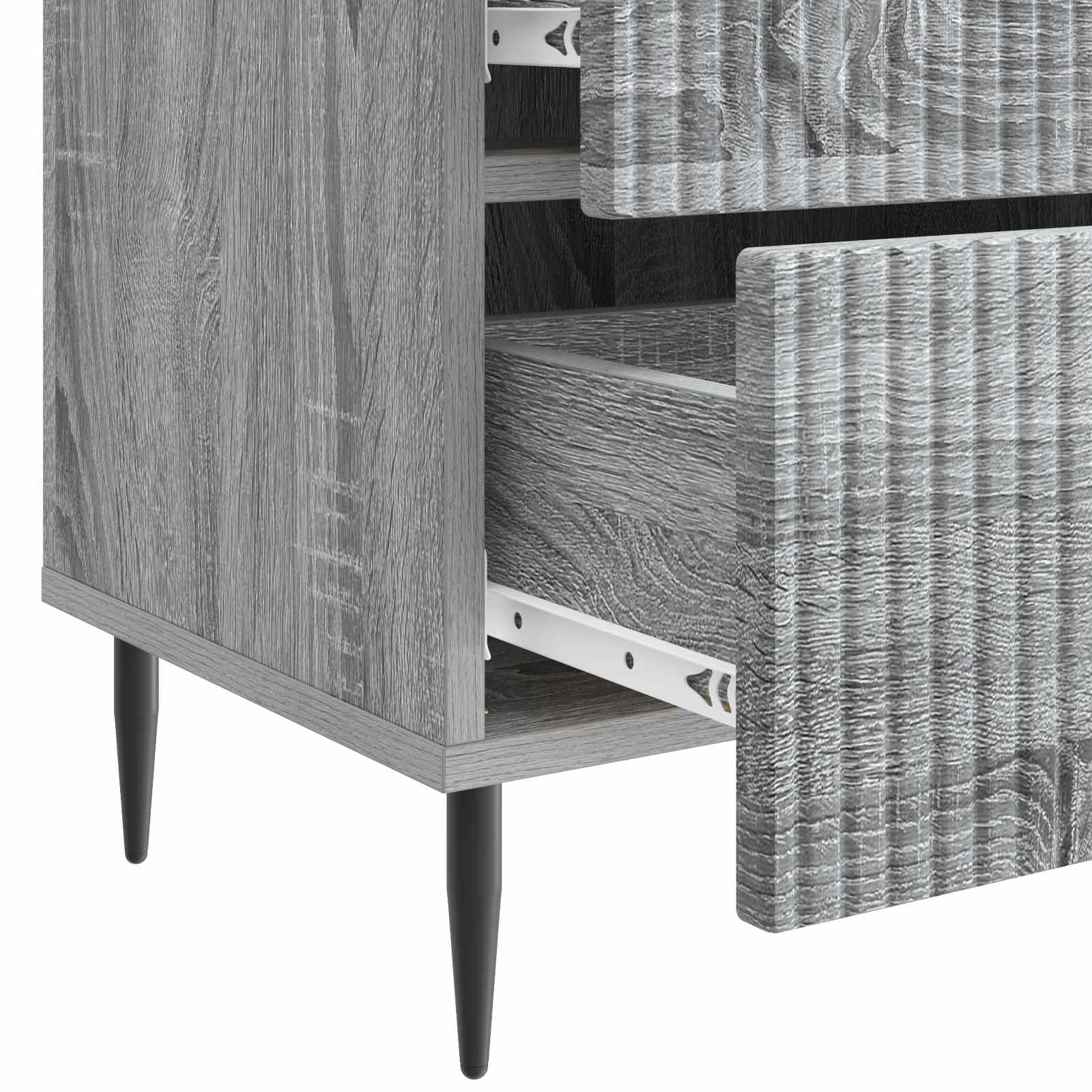 Κομοδίνο Γκρι Sonoma 43 x 34,5 x 47,5 εκ Επεξεργασμένο Ξύλο - Pakobazaar