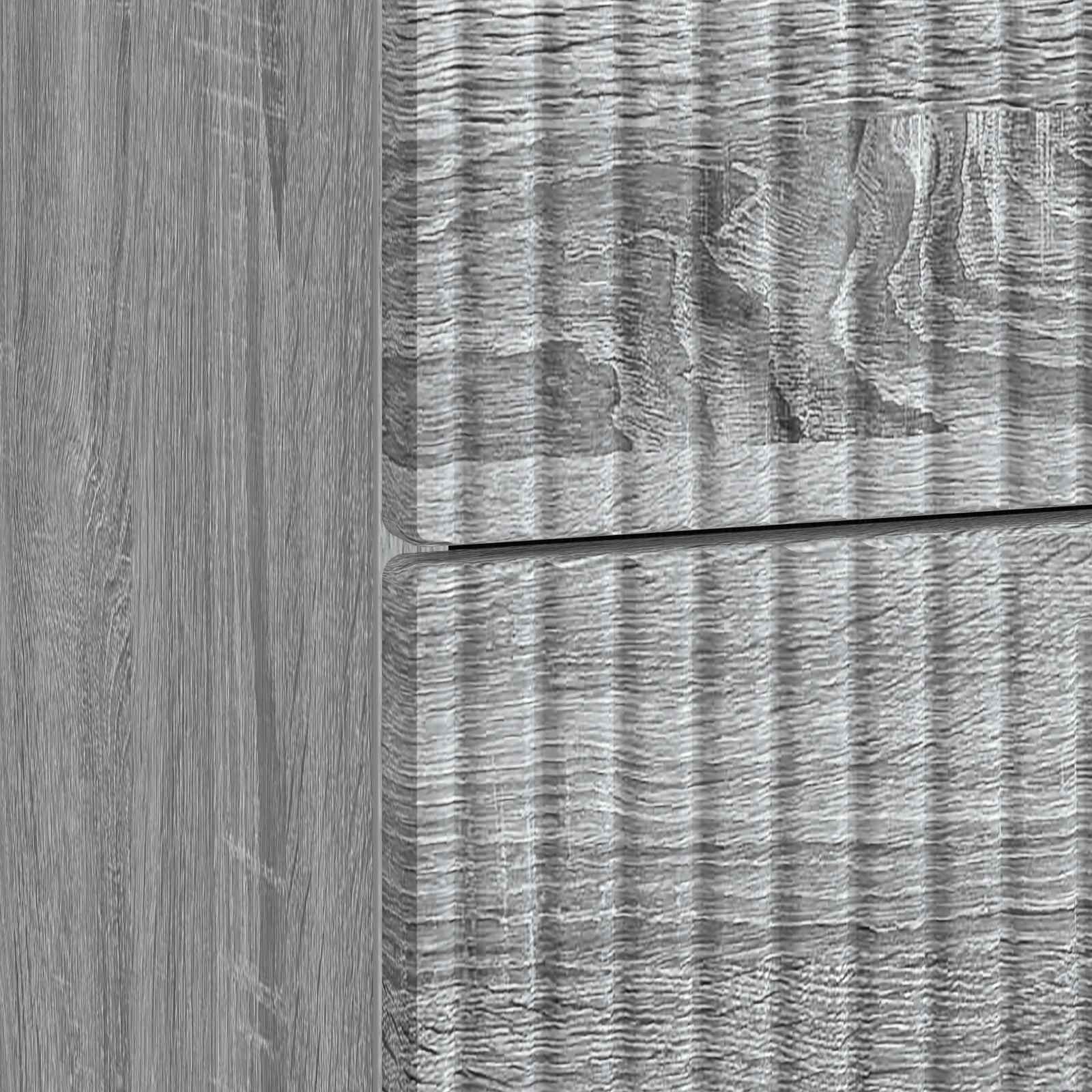 Κομοδίνο με συρτάρι 2 pcs Γκρι Sonoma 43 x 34,5 x 47,5 εκ - Pakobazaar