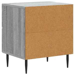 Κομοδίνο με συρτάρι 2 pcs Γκρι Sonoma 43 x 34,5 x 47,5 εκ - Pakobazaar
