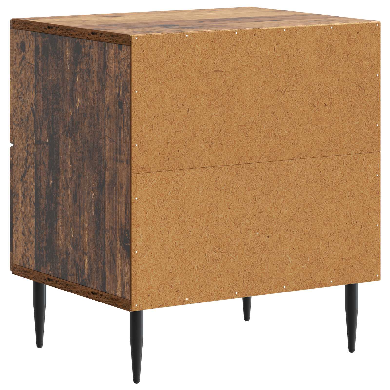 Κομοδίνο με συρτάρι 2 pcs Παλαιωμένο ξύλο 43 x 34,5 x 47,5 εκ - Pakobazaar