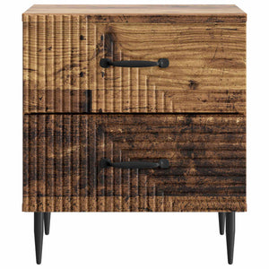 Κομοδίνο με συρτάρι 2 pcs Παλαιωμένο ξύλο 43 x 34,5 x 47,5 εκ - Pakobazaar