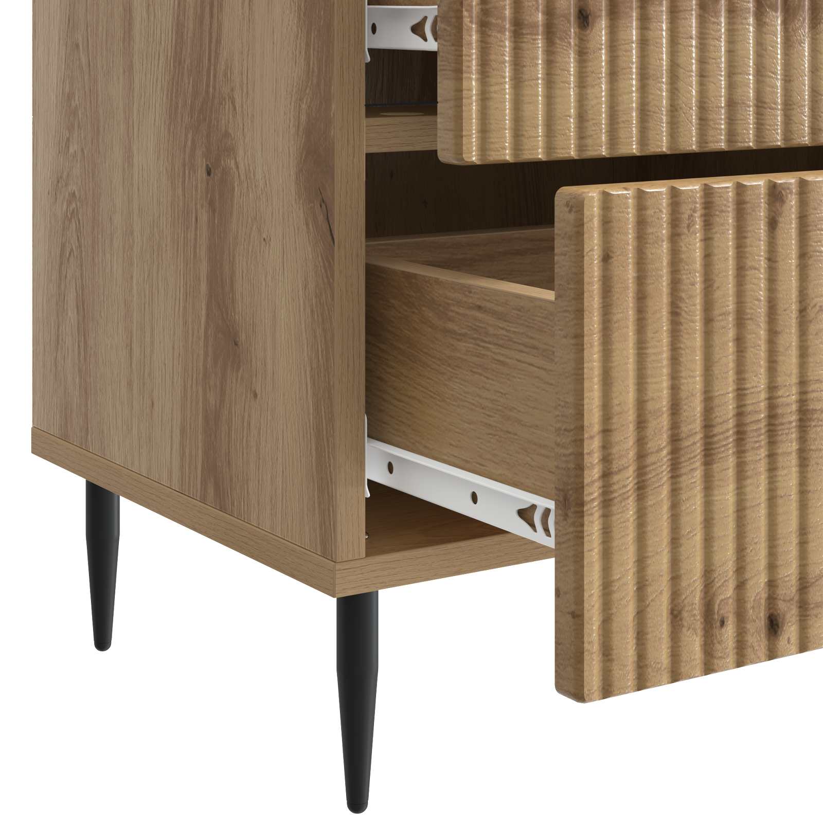 Κομοδίνο με συρτάρι 2 pcs Artisan Δρυς 43 x 34,5 x 47,5 εκ - Pakobazaar