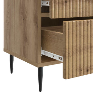 Κομοδίνο με συρτάρι 2 pcs Artisan Δρυς 43 x 34,5 x 47,5 εκ - Pakobazaar