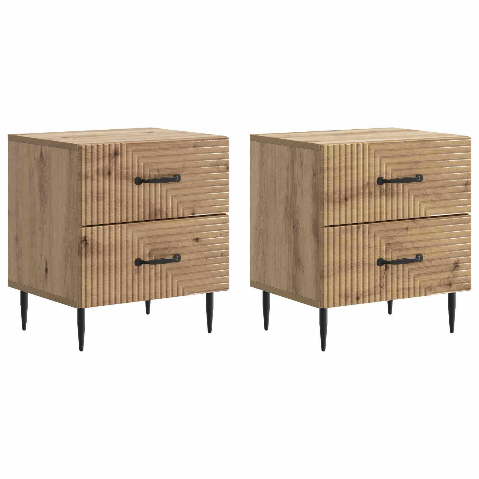 Κομοδίνο με συρτάρι 2 pcs Artisan Δρυς 43 x 34,5 x 47,5 εκ - Pakobazaar