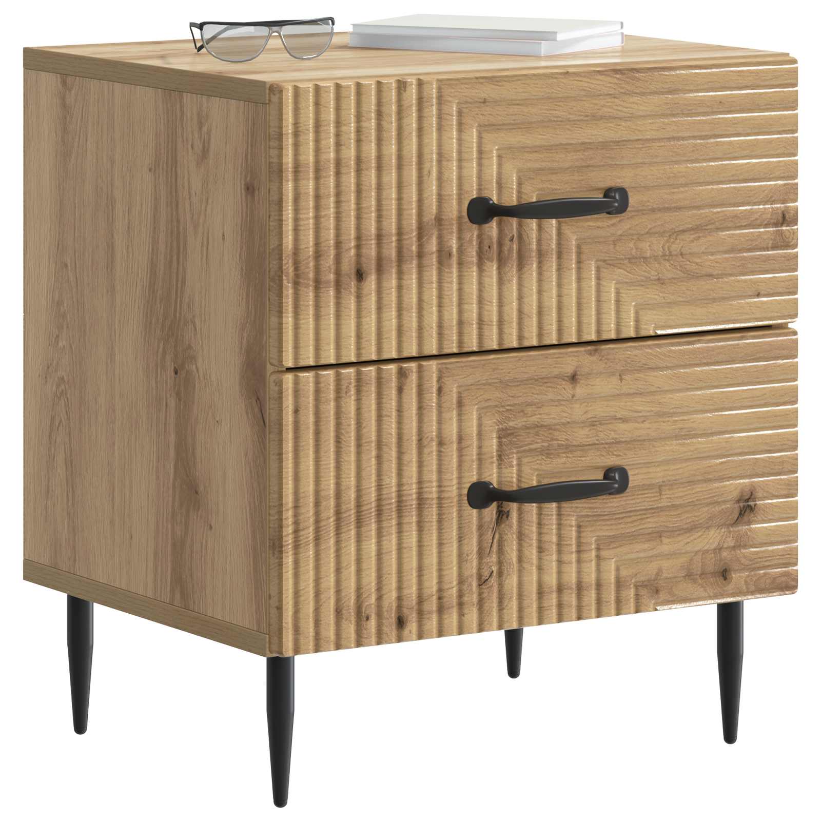 Κομοδίνο με συρτάρι 2 pcs Artisan Δρυς 43 x 34,5 x 47,5 εκ - Pakobazaar