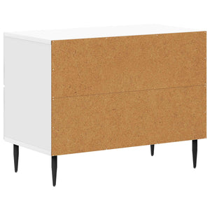 Κομοδίνο με συρτάρι Γυαλιστερό Λευκό 62 x 34,5 x 47,5 εκ - Pakobazaar