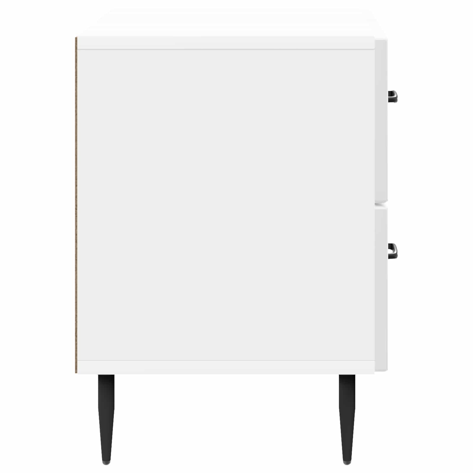 Κομοδίνο με συρτάρι Γυαλιστερό Λευκό 62 x 34,5 x 47,5 εκ - Pakobazaar