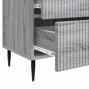 Κομοδίνο Γκρι Sonoma 62 x 34,5 x 47,5 εκ Επεξεργασμένο Ξύλο - Pakobazaar