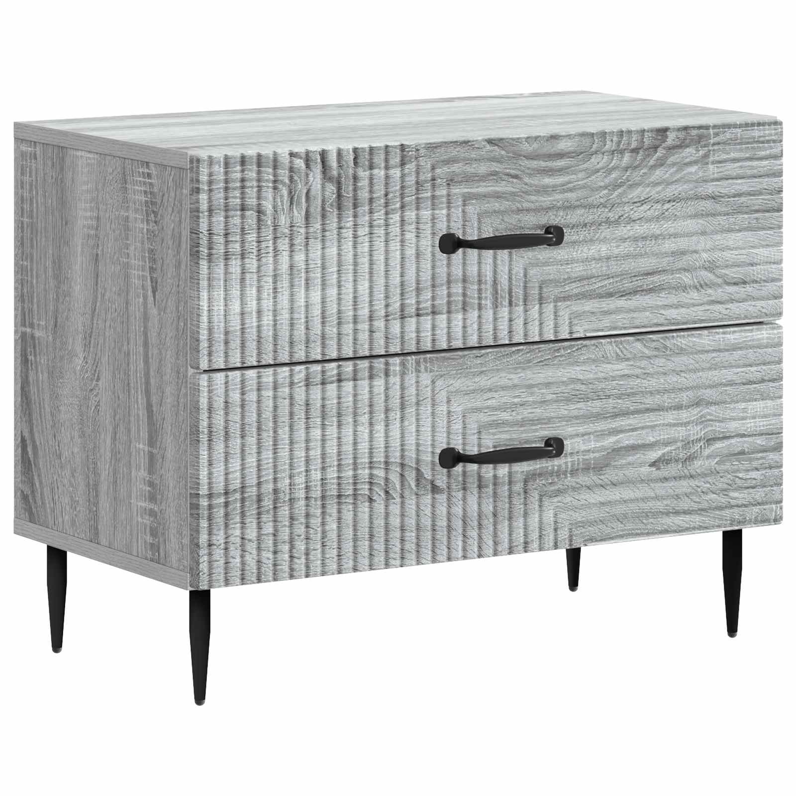 Κομοδίνο Γκρι Sonoma 62 x 34,5 x 47,5 εκ Επεξεργασμένο Ξύλο - Pakobazaar