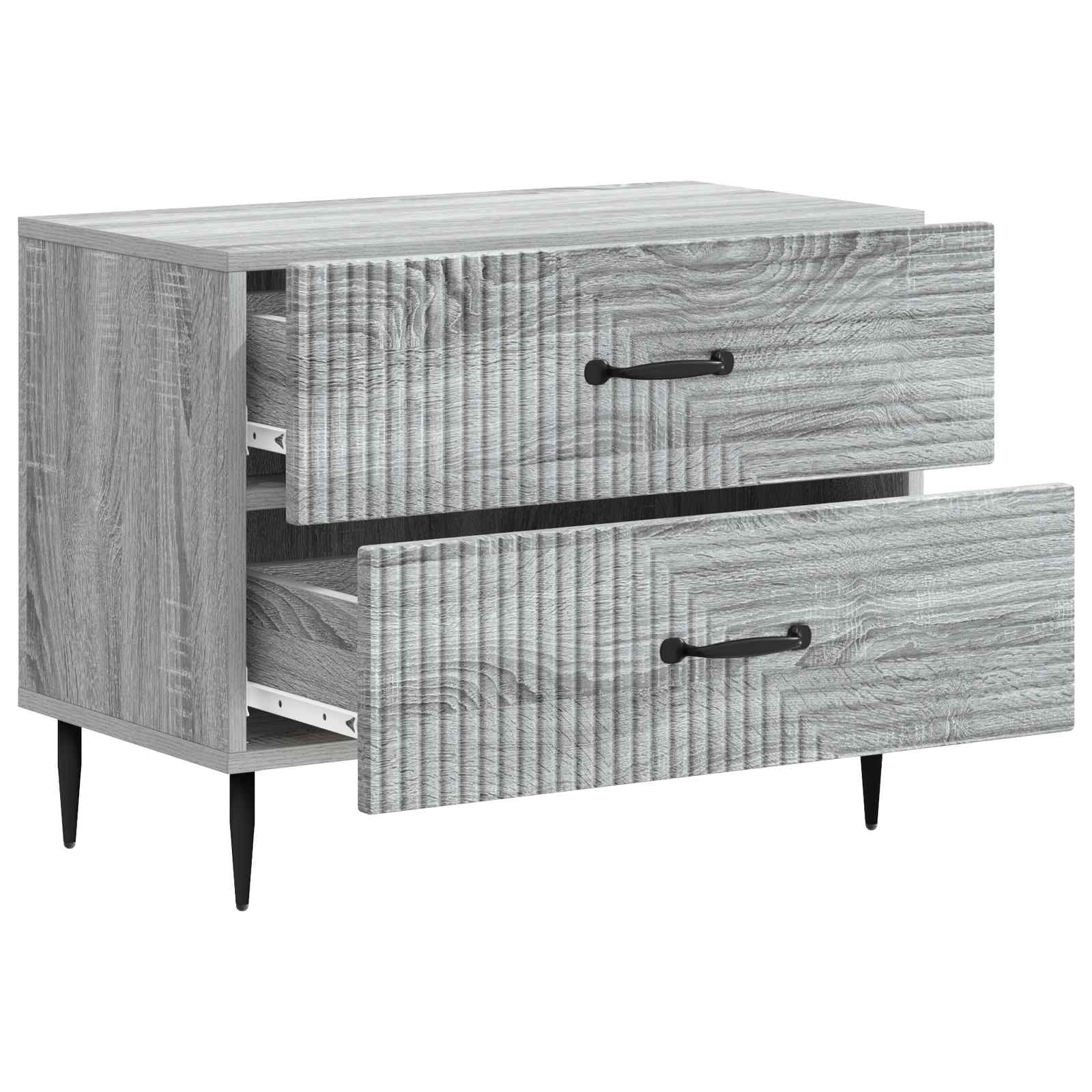 Κομοδίνο Γκρι Sonoma 62 x 34,5 x 47,5 εκ Επεξεργασμένο Ξύλο - Pakobazaar