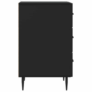 Κομοδίνο με συρτάρι Μαύρο 43 x 41 x 66,5 εκ. Επεξεργασμένο Ξύλο - Pakobazaar