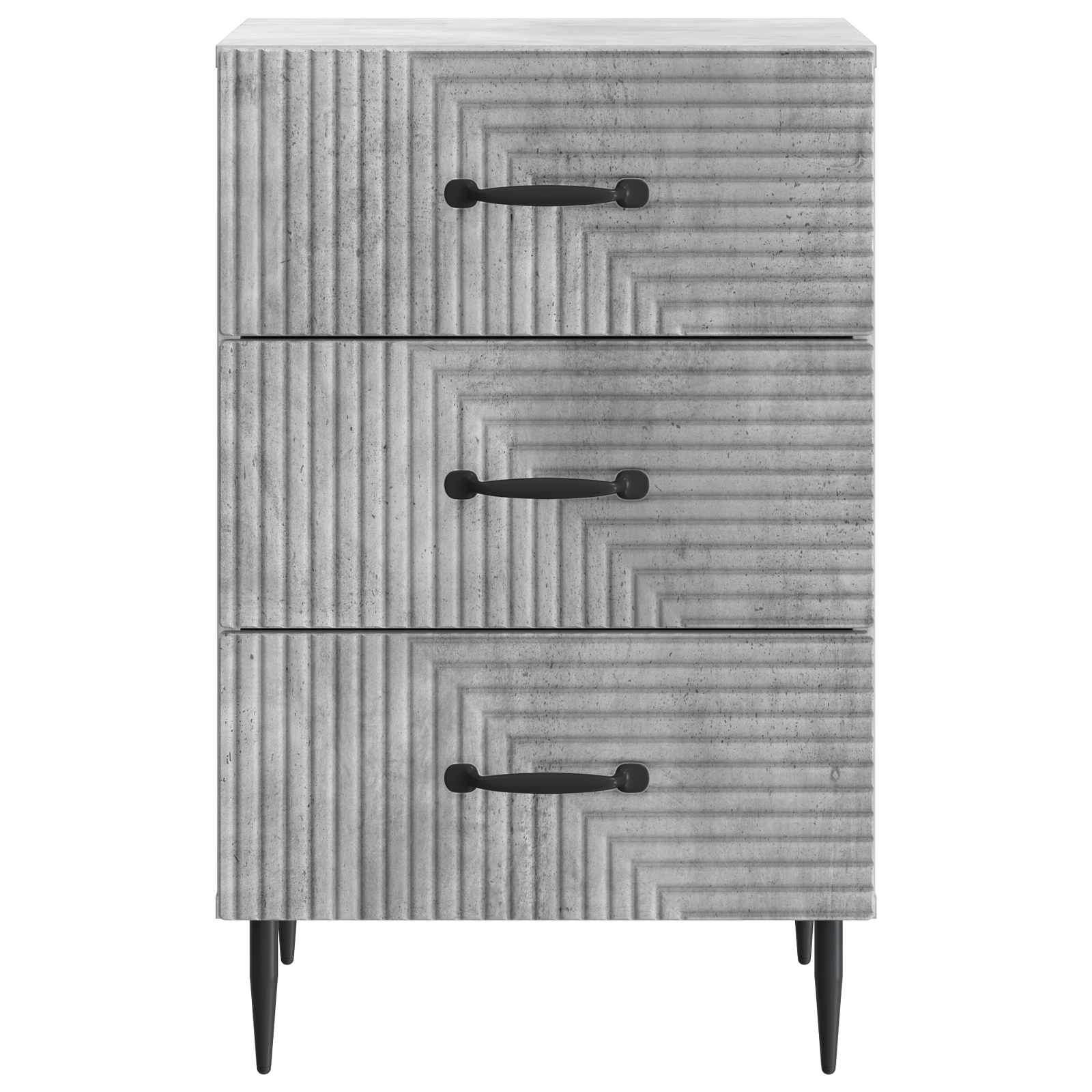Κομοδίνο με συρτάρι Γκρι Σκυροδέματος 43 x 41 x 66,5 εκ. - Pakobazaar