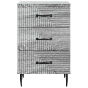 Κομοδίνο Γκρι Sonoma 43 x 41 x 66,5 εκ. Επεξεργασμένο Ξύλο - Pakobazaar