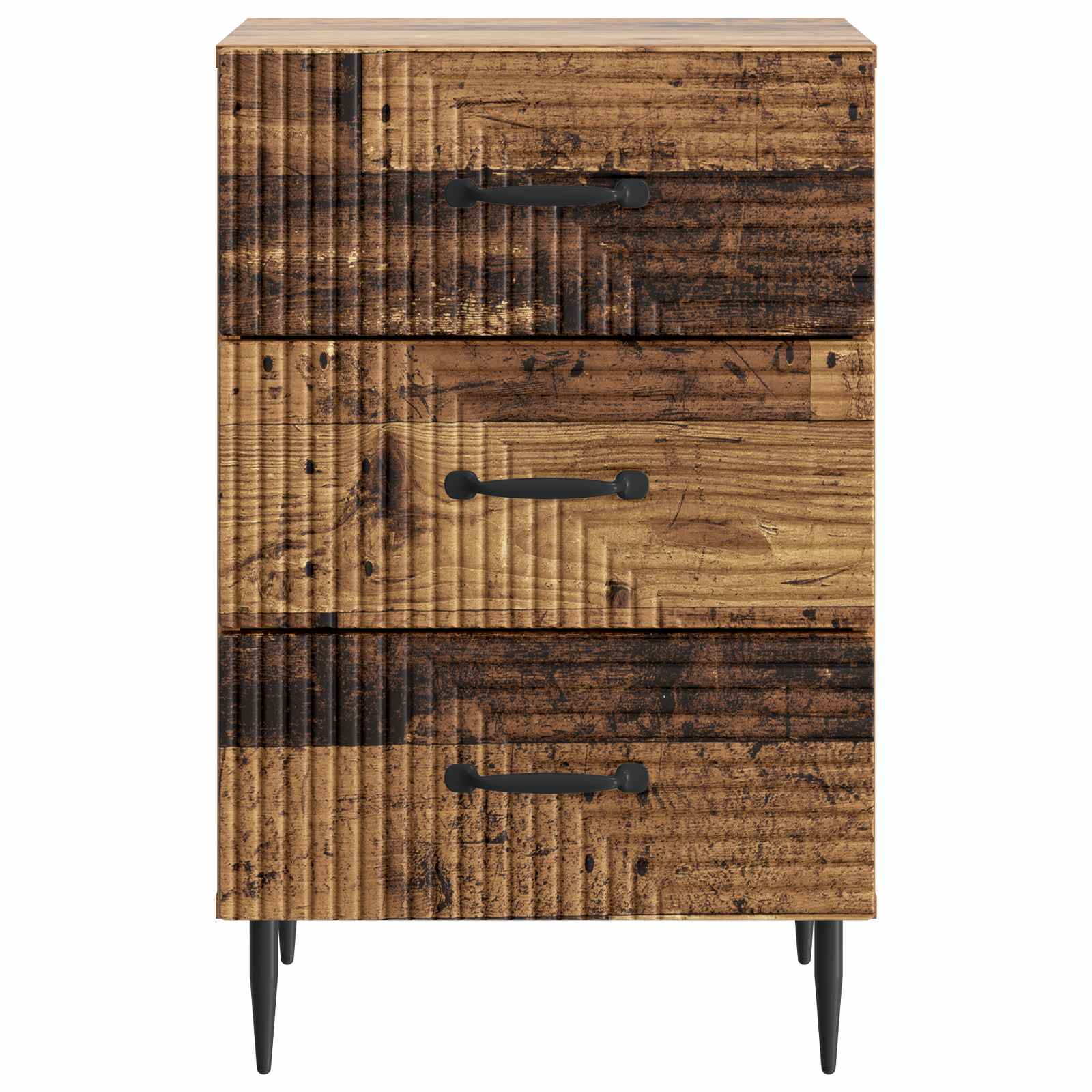 Κομοδίνο Παλαιωμένο ξύλο 43 x 41 x 66,5 εκ. Επεξεργασμένο Ξύλο - Pakobazaar