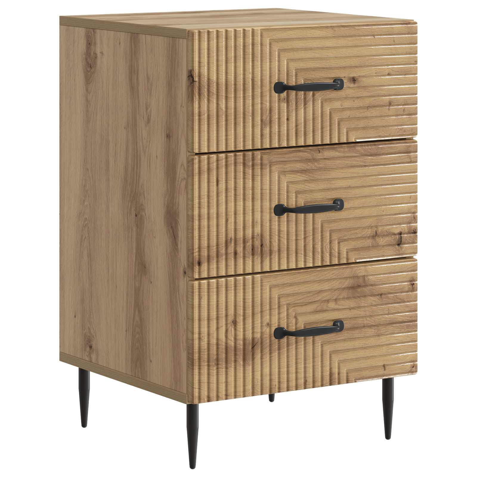 Κομοδίνο Artisan Δρυς 43 x 41 x 66,5 εκ. Επεξεργασμένο Ξύλο - Pakobazaar