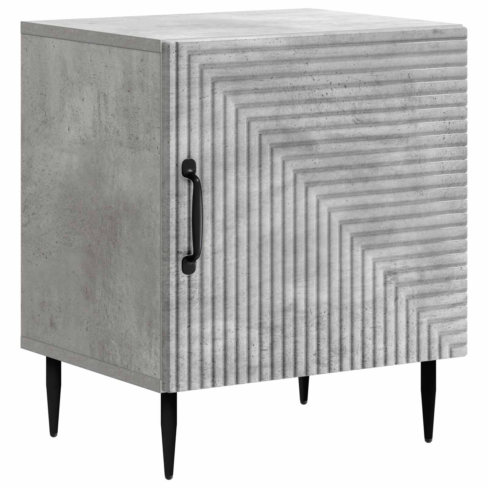 Κομοδίνο 2 pcs Γκρι Σκυροδέματος 43 x 34,5 x 50 εκ - Pakobazaar