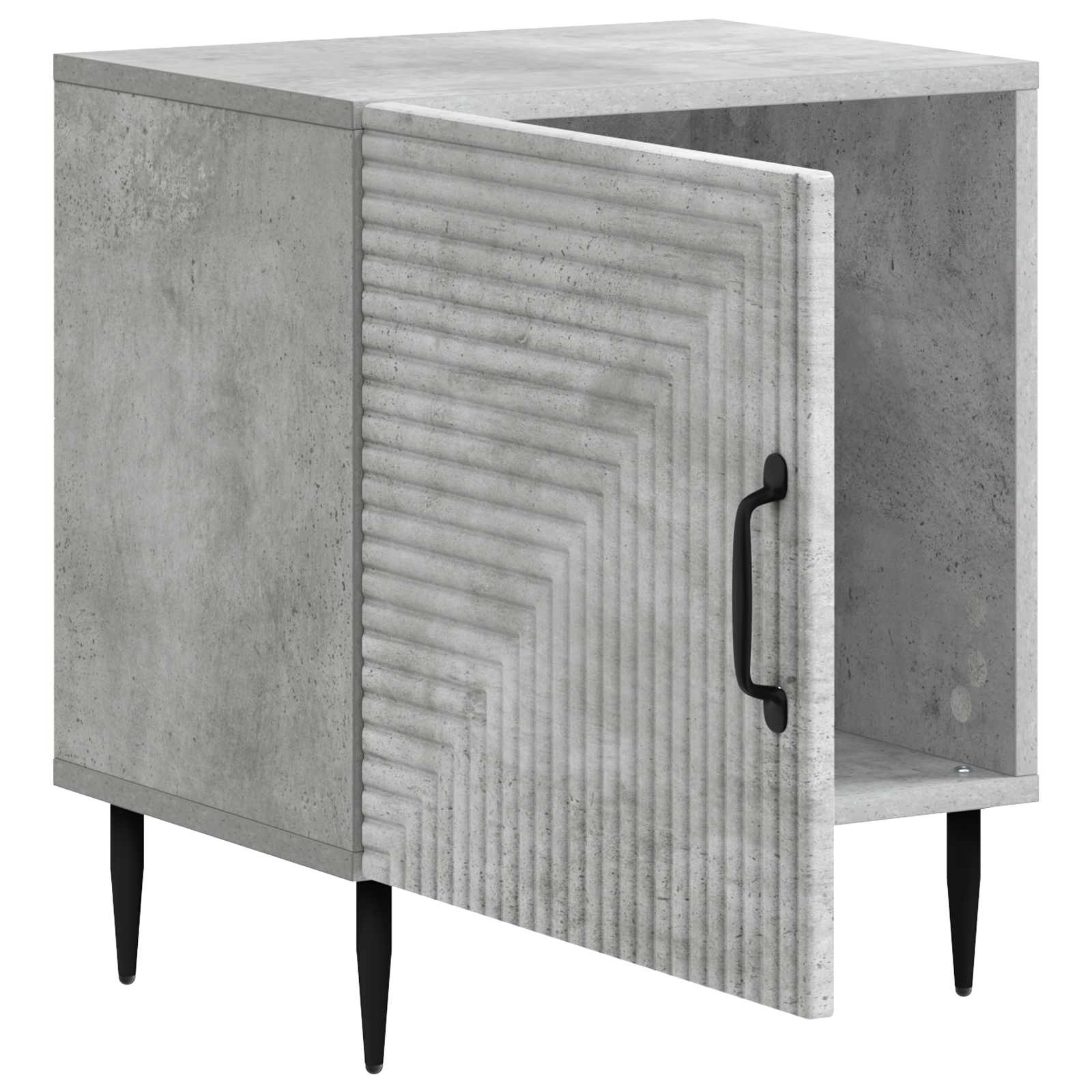 Κομοδίνο 2 pcs Γκρι Σκυροδέματος 43 x 34,5 x 50 εκ - Pakobazaar