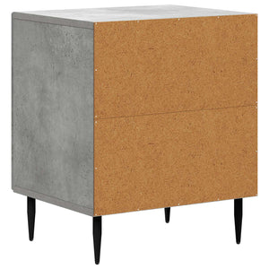 Κομοδίνο 2 pcs Γκρι Σκυροδέματος 43 x 34,5 x 50 εκ - Pakobazaar