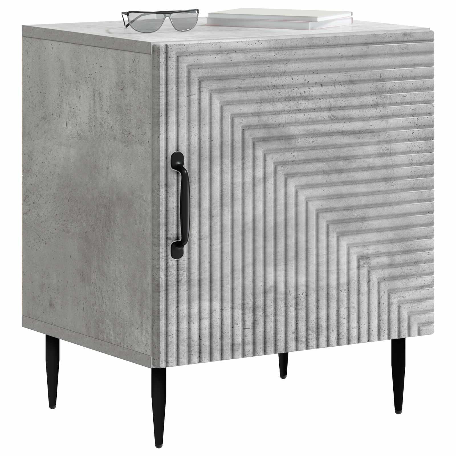 Κομοδίνο 2 pcs Γκρι Σκυροδέματος 43 x 34,5 x 50 εκ - Pakobazaar