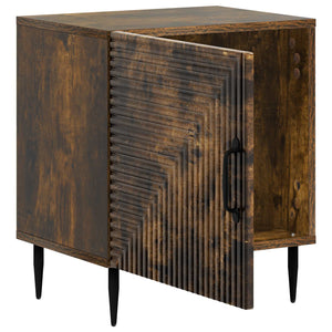 Κομοδίνο 2 pcs Καπνισμένο Ξύλο Δρυός 43 x 34,5 x 50 εκ - Pakobazaar