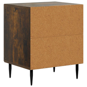 Κομοδίνο 2 pcs Καπνισμένο Ξύλο Δρυός 43 x 34,5 x 50 εκ - Pakobazaar