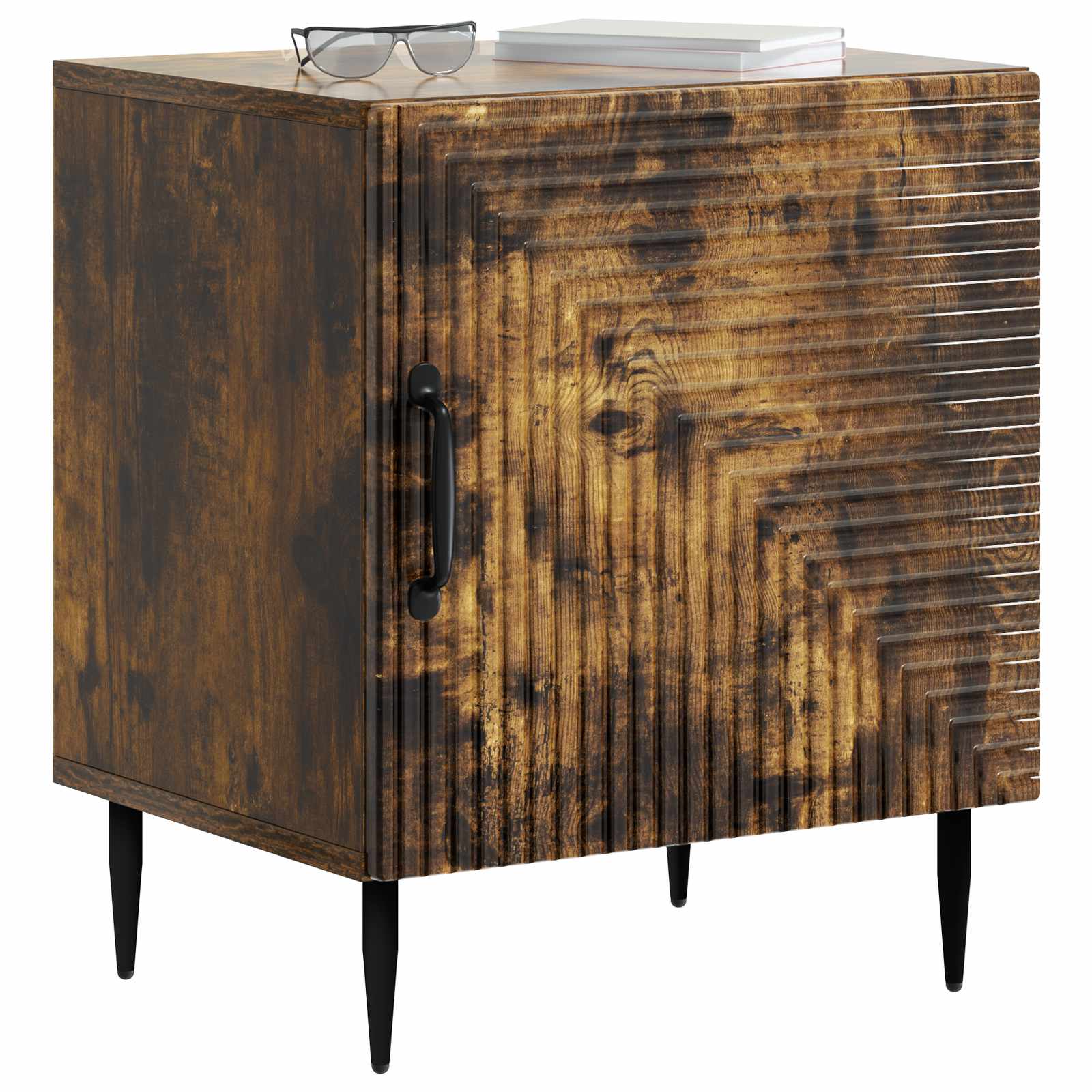 Κομοδίνο 2 pcs Καπνισμένο Ξύλο Δρυός 43 x 34,5 x 50 εκ - Pakobazaar