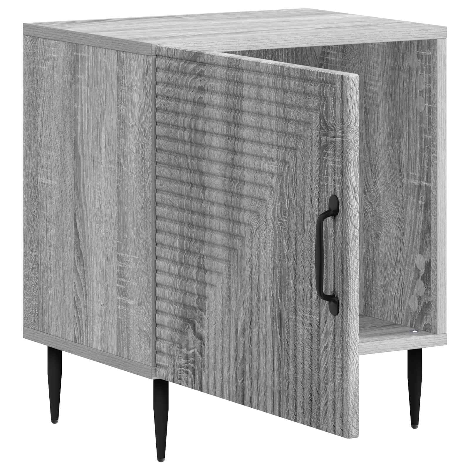 Κομοδίνο Γκρι Sonoma 43 x 34,5 x 50 εκ Επεξεργασμένο Ξύλο - Pakobazaar