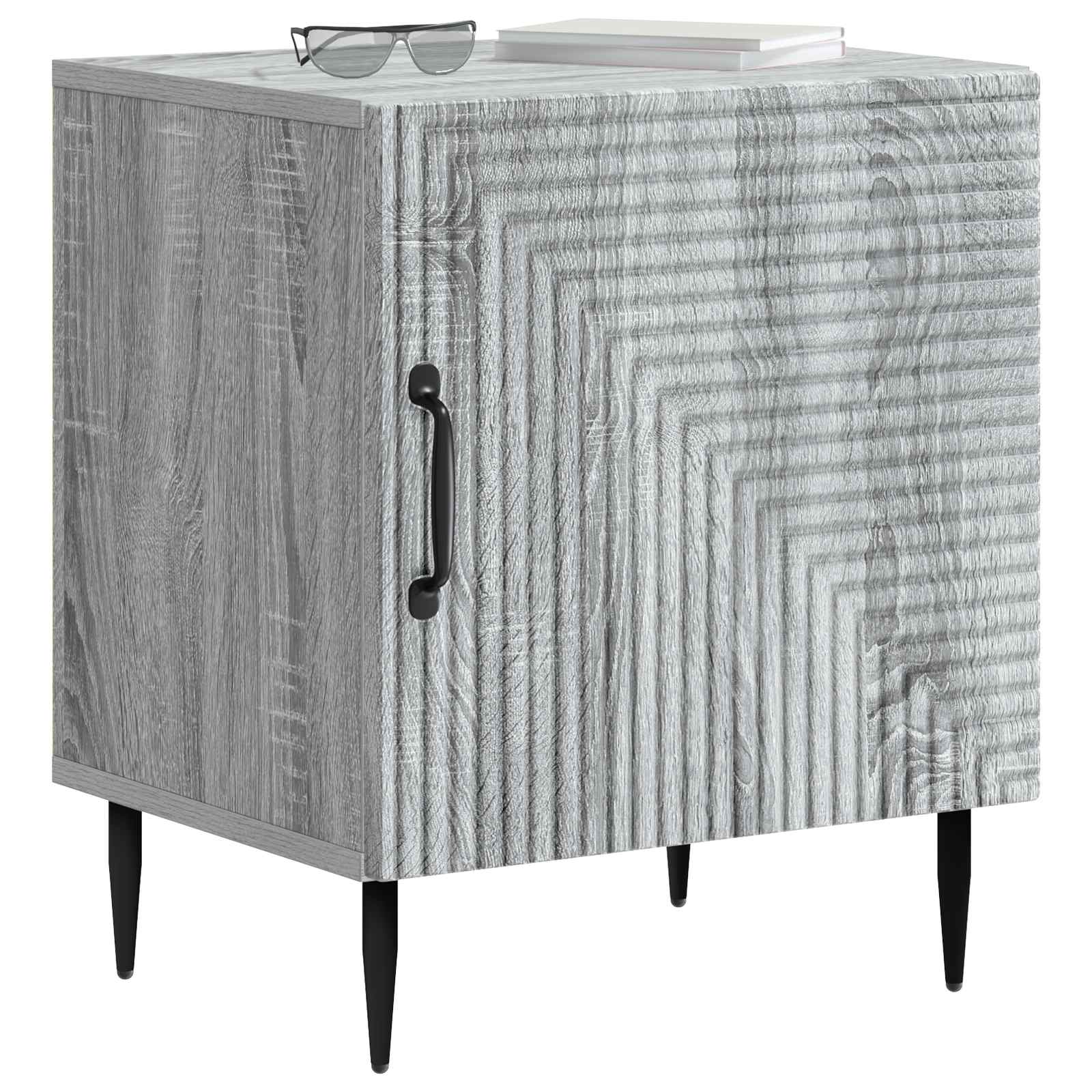 Κομοδίνο Γκρι Sonoma 43 x 34,5 x 50 εκ Επεξεργασμένο Ξύλο - Pakobazaar