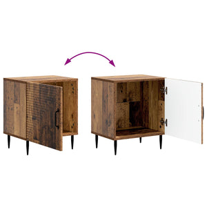 Κομοδίνο 2 pcs Παλαιωμένο ξύλο 43 x 34,5 x 50 εκ - Pakobazaar